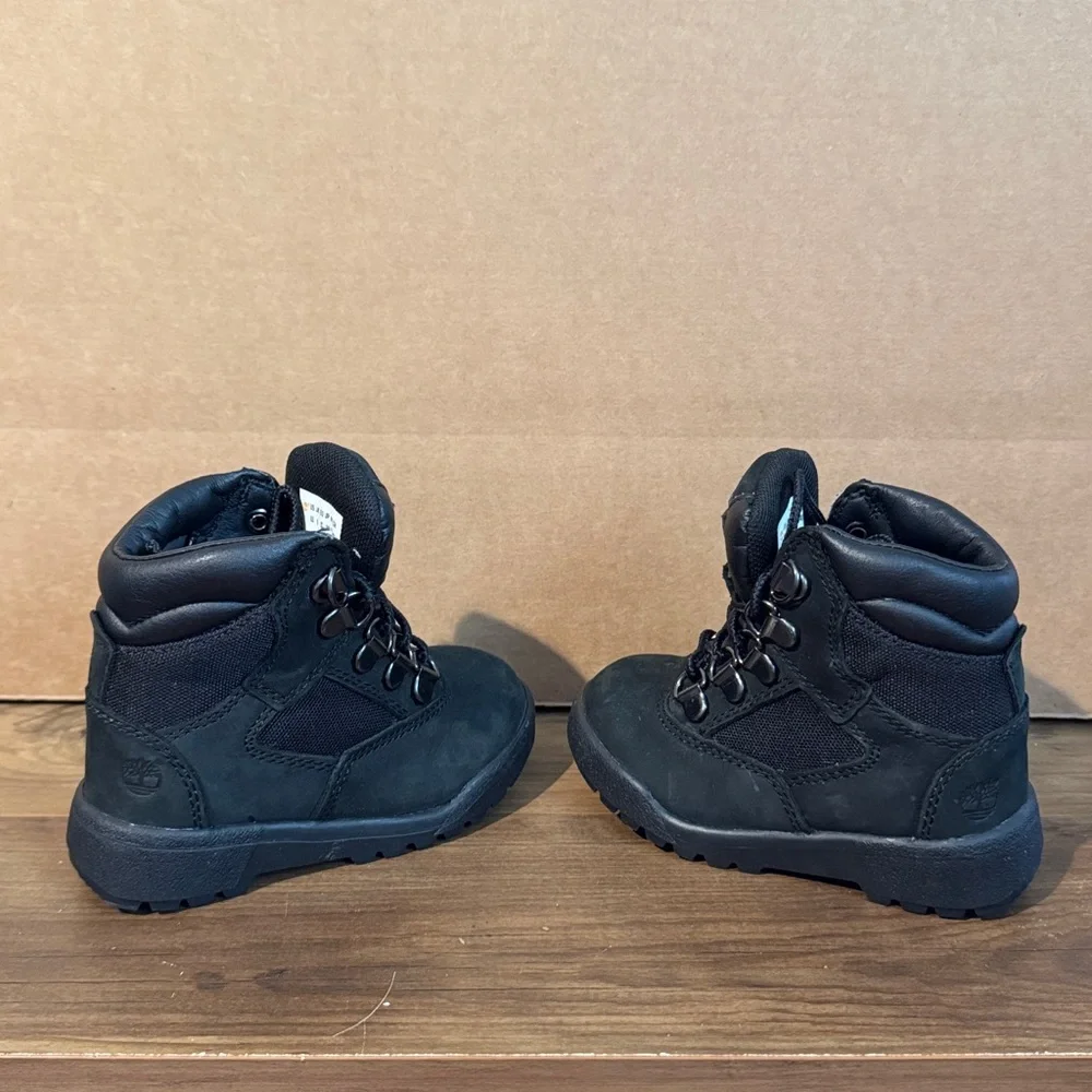 Timberland Infant 6 Inch‎ Field Boots Black Size 6.5